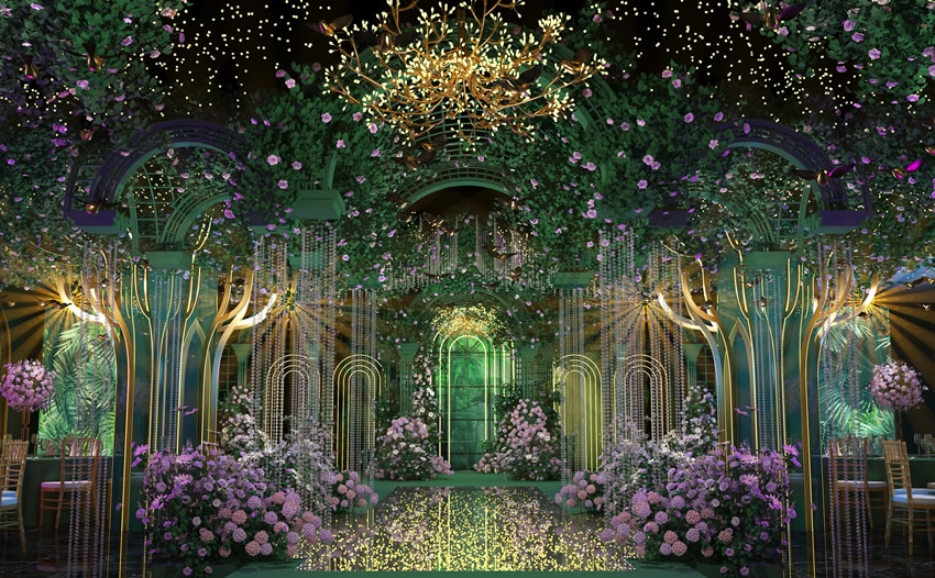 师宗奇妙森林婚礼堂效果展示